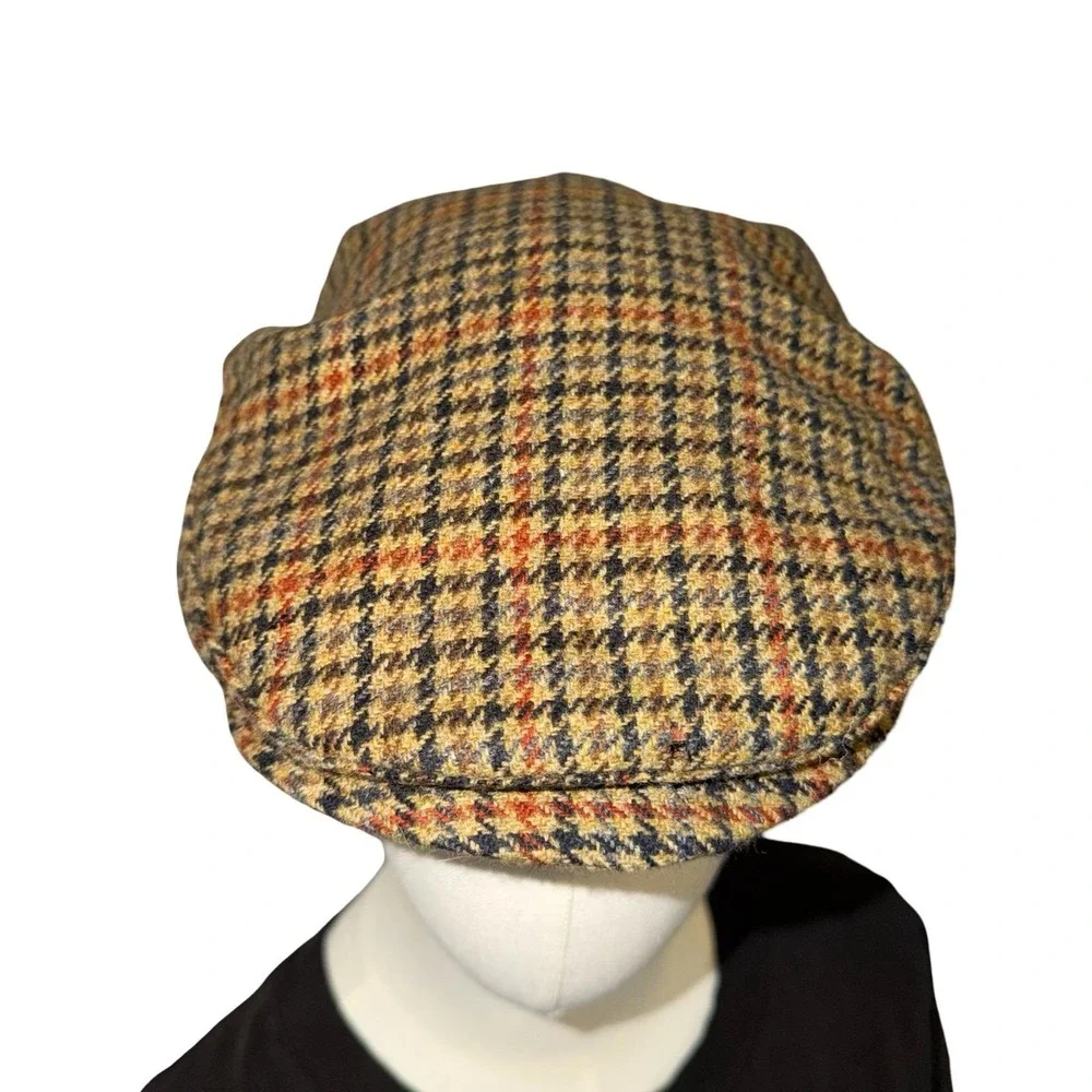 Vintage 80/90s J. Crew 100% wool Flat Cap. Union Tag. Made in USA